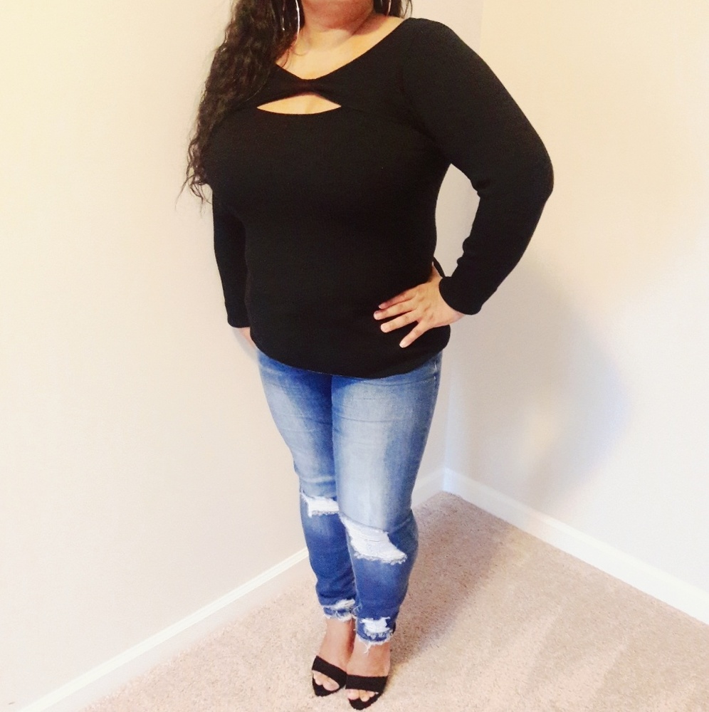 Candie's Elegant Black Sweater